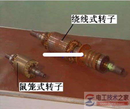 三相异步电动机的分解图